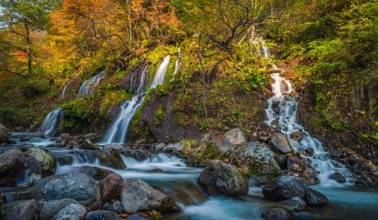 Senryu Falls and Kawamata River Valley