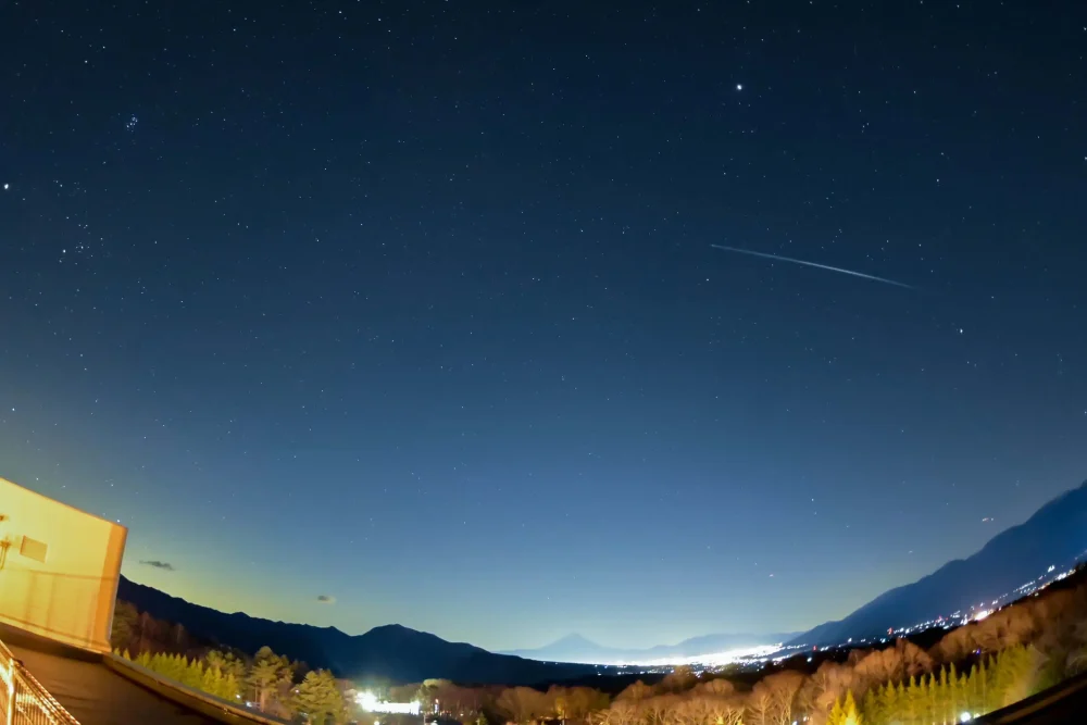 双子座流星群の様子