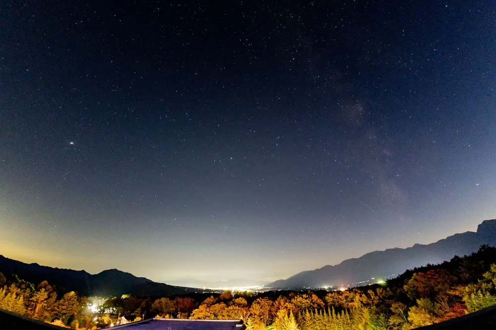 夜の星空冬の様子